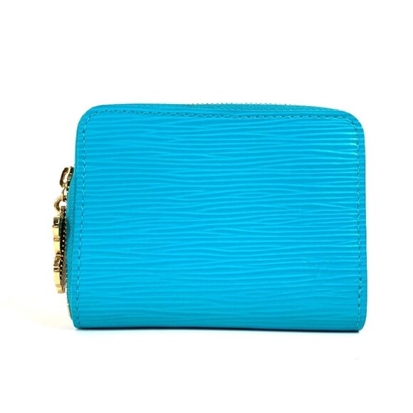 LOUIS VUITTON Blue Leather Wallet - Picture 1 of 16